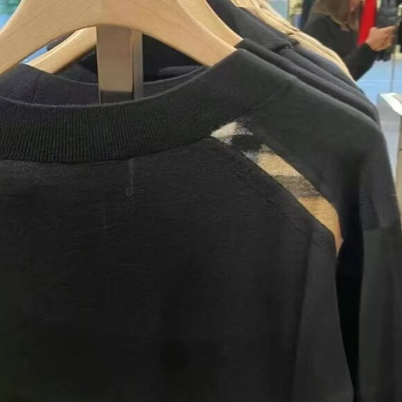 NWT Authentic BURBERRY Wool Cardigan BLACK - Picture 3 of 5